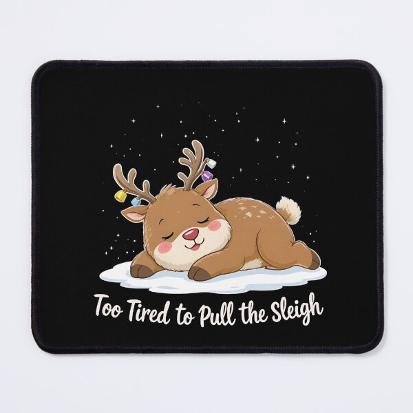 Item preview, Chill Reindeer – “Too Tired to Pull the Sleigh” | Cute Lazy Christmas Reindeer Design designed and sold by ColorSplash123.