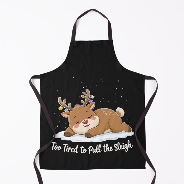 Item preview, Chill Reindeer – “Too Tired to Pull the Sleigh” | Cute Lazy Christmas Reindeer Design designed and sold by ColorSplash123.