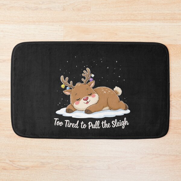 Item preview, Chill Reindeer – “Too Tired to Pull the Sleigh” | Cute Lazy Christmas Reindeer Design designed and sold by ColorSplash123.