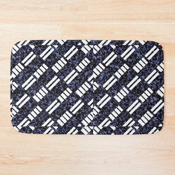 Item preview, Diagonal White Line Geometry on Deep Blue Texture designed and sold by applecs.