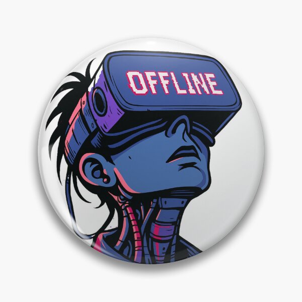 Item preview, Cyborg with “OFFLINE” VR Visor designed and sold by Sauartsy.