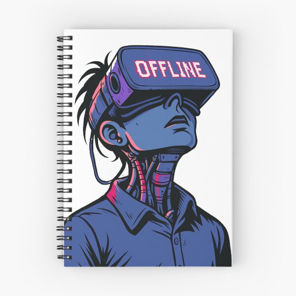 Item preview, Cyborg with “OFFLINE” VR Visor designed and sold by Sauartsy.