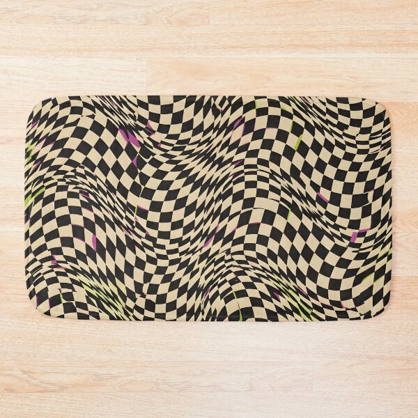 Item preview, Warped Checkered Waves designed and sold by Kaleidoscope Print.
