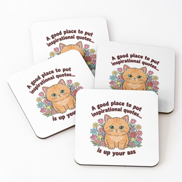 Item preview, A good place to put inspirational quotes, cute cat, sarcastic, funnyfits70, Humor, Funny, retro, vintages, funny quotes, animal humor, designed and sold by FunnyFits70.