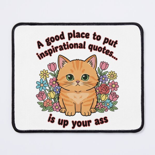 Item preview, A good place to put inspirational quotes, cute cat, sarcastic, funnyfits70, Humor, Funny, retro, vintages, funny quotes, animal humor, designed and sold by FunnyFits70.