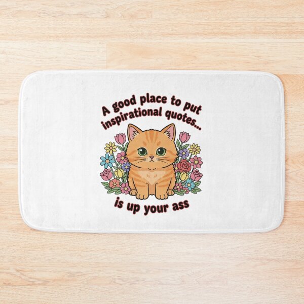 Item preview, A good place to put inspirational quotes, cute cat, sarcastic, funnyfits70, Humor, Funny, retro, vintages, funny quotes, animal humor, designed and sold by FunnyFits70.