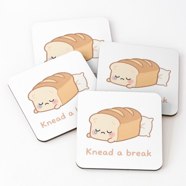 Item preview, Knead a Break – Doughy Self-Care Reminder Sticker designed and sold by MissKoalaJY.