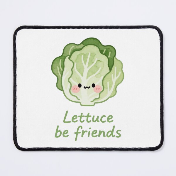 Item preview, Lettuce Be Friends – Adorable Lettuce Friendship Sticker designed and sold by MissKoalaJY.