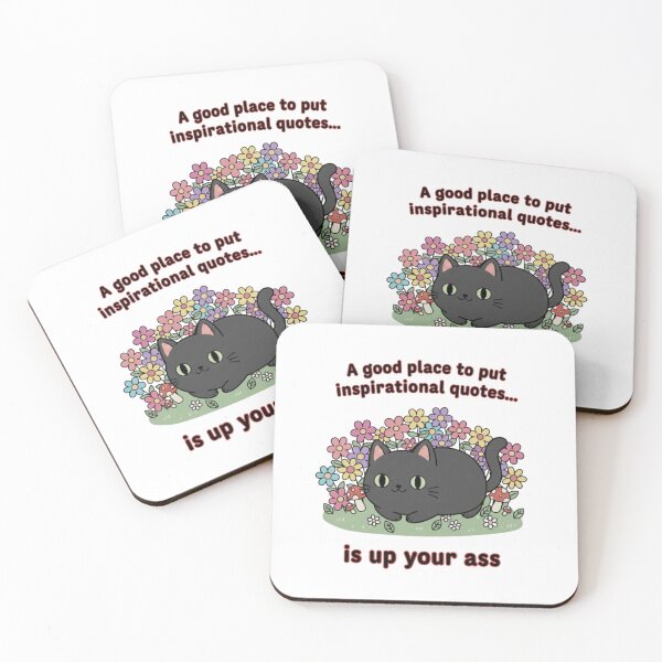 Item preview, A good place to put inspirational quotes, cute cat, sarcastic, funnyfits70, Humor, Funny, retro, vintages, funny quotes, animal humor, designed and sold by FunnyFits70.