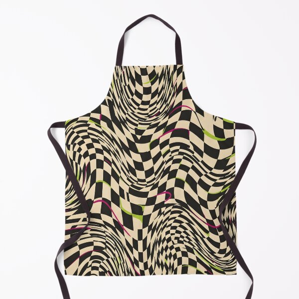 Item preview, Warped Checkered Waves designed and sold by Kaleidoscope Print.