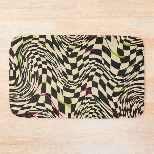 Item preview, Warped Checkered Waves designed and sold by Kaleidoscope Print.
