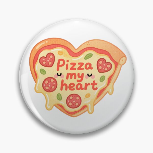 Item preview, Pizza My Heart – Cheesy Love Food Sticker designed and sold by MissKoalaJY.