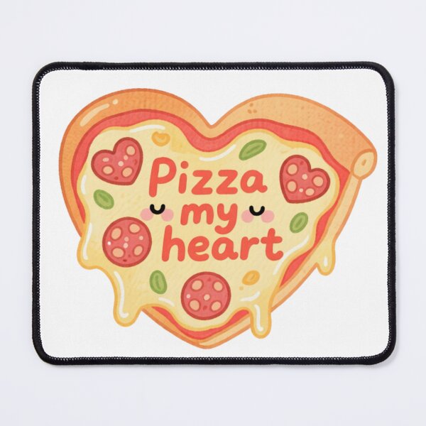 Item preview, Pizza My Heart – Cheesy Love Food Sticker designed and sold by MissKoalaJY.