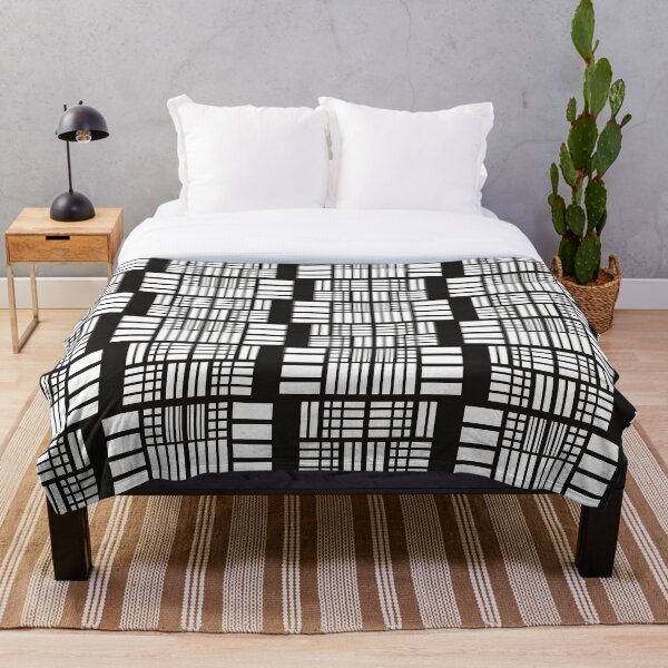 Item preview, Modern Black and White Block Pattern designed and sold by applecs.