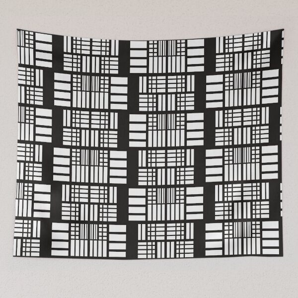 Item preview, Modern Black and White Block Pattern designed and sold by applecs.