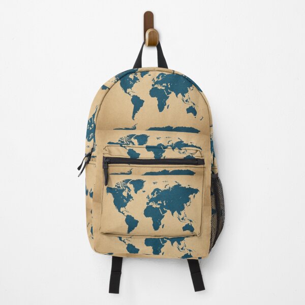 Item preview, Inverted World Map – Oceans as Land, Continents as Water designed and sold by NomadUSArt.