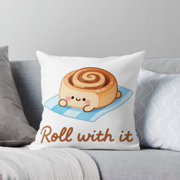 Item preview, Roll With It – Cinnamon Bun Resilience Sticker designed and sold by MissKoalaJY.