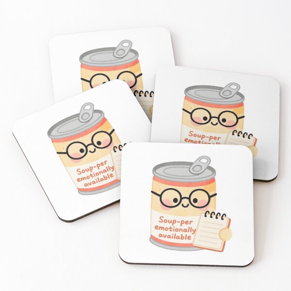 Item preview, Souper Emotionally Available – Cute Soup Can Sticker designed and sold by MissKoalaJY.