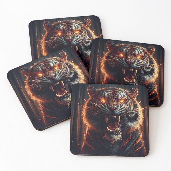 Item preview, Wild Fire Tiger designed and sold by GalleryBrisArt.