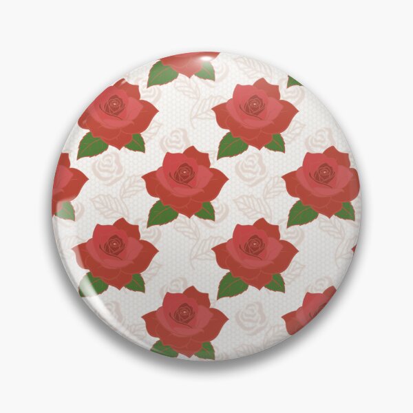 Item preview, : Red Rose Over Soft Cream Pattern designed and sold by applecs.