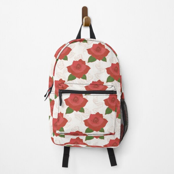 Item preview, : Red Rose Over Soft Cream Pattern designed and sold by applecs.