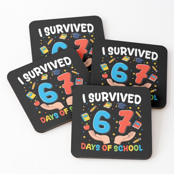 Item preview, Student School Classic Meme of Funny I Survived Days 67 67 Teacher designed and sold by SteveSaccoro.