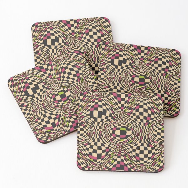 Item preview, Warped Checkboard Illusion designed and sold by Kaleidoscope Print.