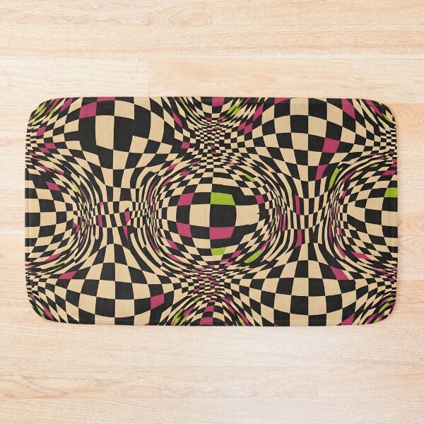 Item preview, Warped Checkboard Illusion designed and sold by Kaleidoscope Print.