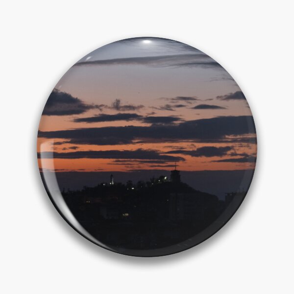Item preview, Crescent Moon Over Plovdiv Cityscape at Dawn designed and sold by Georgia Mizuleva.