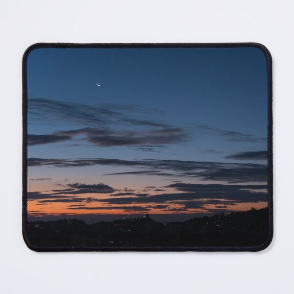Item preview, Crescent Moon Over Plovdiv Cityscape at Dawn designed and sold by Georgia Mizuleva.