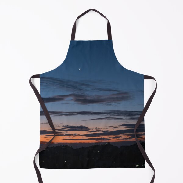 Item preview, Crescent Moon Over Plovdiv Cityscape at Dawn designed and sold by Georgia Mizuleva.