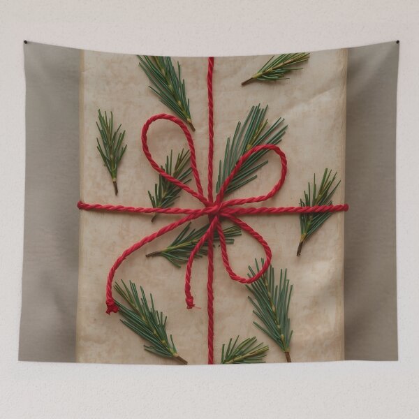 Item preview, Rustic Kraft Paper Gift Wrap with Pine Twigs designed and sold by Valeree Store.