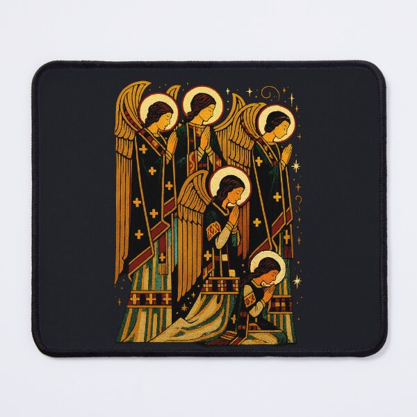 Artikelvorschau, Himmlische Heerscharen im Gebet – Engelschor-Ikone entworfen und verkauft von Sanctum Icons.