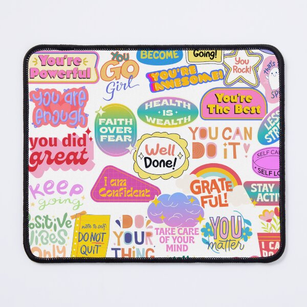 Item preview, positive affirmation with aura gradient design designed and sold by AKANKEDESIGN.