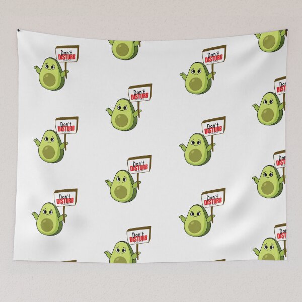 Item preview, Cute Moody Avocado - Don't Disturb Please Sticker designed and sold by TiaChintya.
