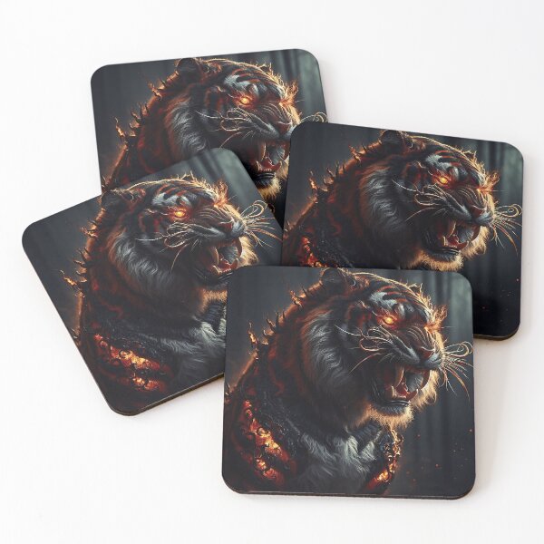 Item preview, Wild Fire Tiger designed and sold by GalleryBrisArt.