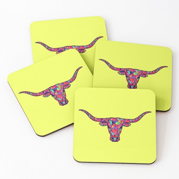 Item preview, Vibrant Geometric Longhorn | Texas Art Pop Design designed and sold by SimplyJasper.