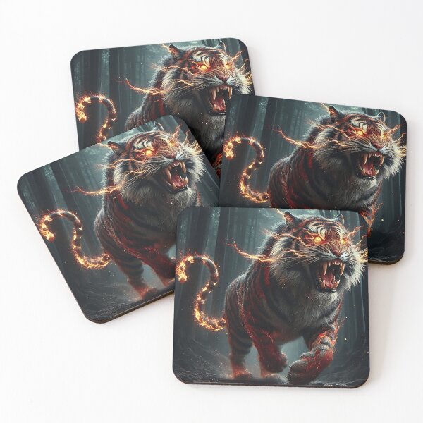 Item preview, Wild Fire Tiger designed and sold by GalleryBrisArt.