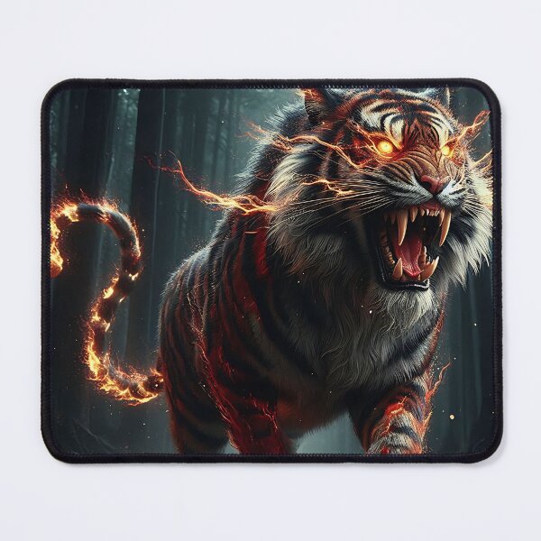 Item preview, Wild Fire Tiger designed and sold by GalleryBrisArt.