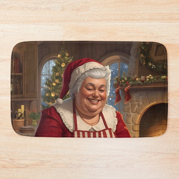 Item preview, Mrs. Claus Baking Cookies Cozy Illustration designed and sold by Valeree Store.