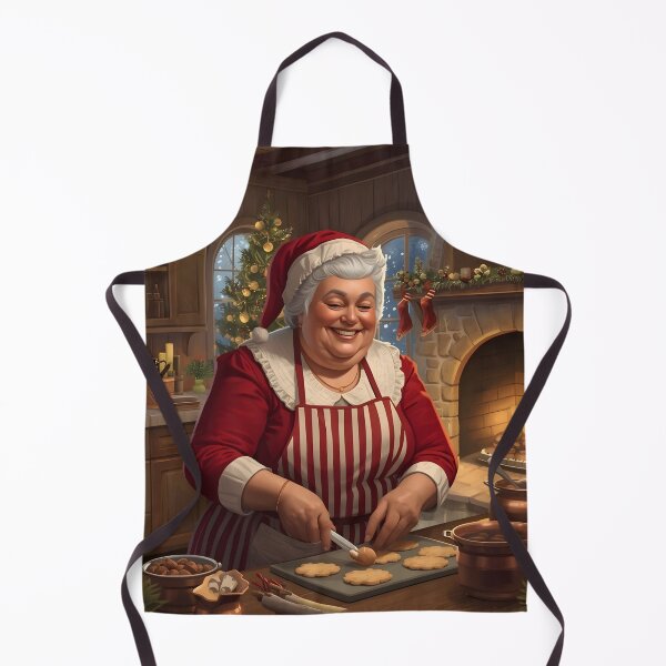 Item preview, Mrs. Claus Baking Cookies Cozy Illustration designed and sold by Valeree Store.