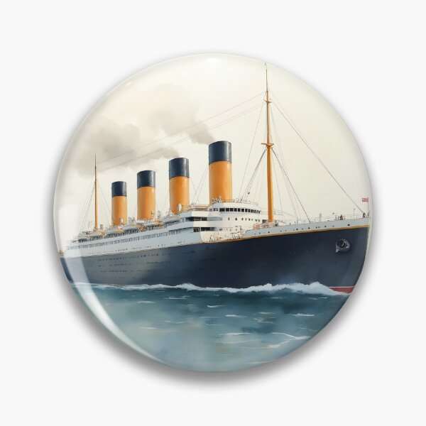 Item preview, Titanic Ship Art | Historic Ocean Liner Watercolor Illustration designed and sold by kritiatul.