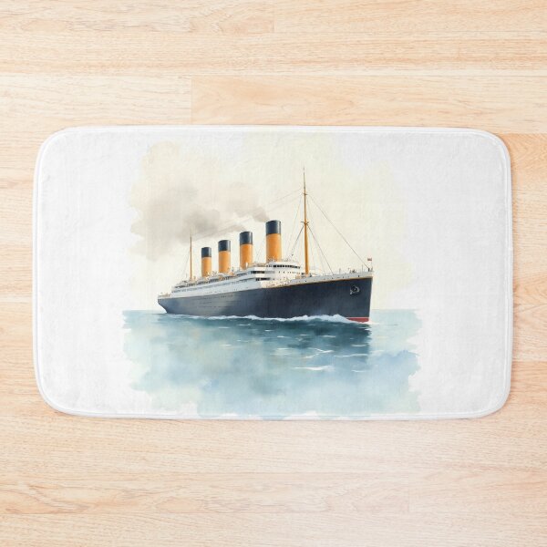 Item preview, Titanic Ship Art | Historic Ocean Liner Watercolor Illustration designed and sold by kritiatul.