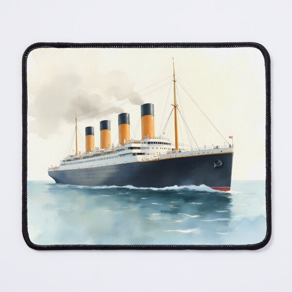 Item preview, Titanic Ship Art | Historic Ocean Liner Watercolor Illustration designed and sold by kritiatul.
