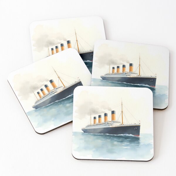 Item preview, Titanic Ship Art | Historic Ocean Liner Watercolor Illustration designed and sold by kritiatul.