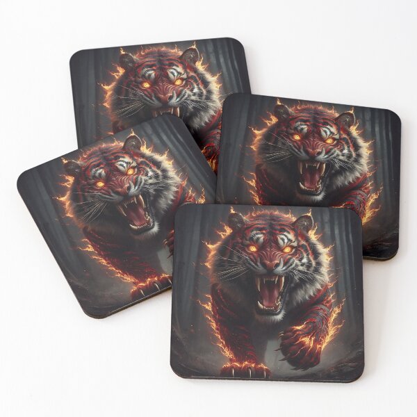 Item preview, Wild Fire Tiger designed and sold by GalleryBrisArt.