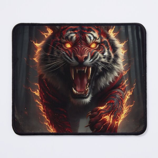 Item preview, Wild Fire Tiger designed and sold by GalleryBrisArt.
