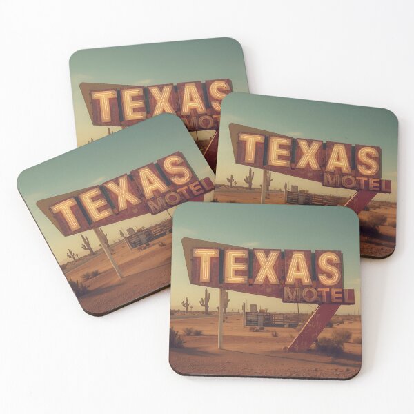Item preview, Vintage Texas Motel Sign | Retro Desert Roadside Art Print designed and sold by SimplyJasper.