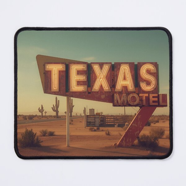 Item preview, Vintage Texas Motel Sign | Retro Desert Roadside Art Print designed and sold by SimplyJasper.