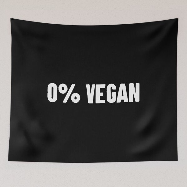 Item preview, Zero Percent Vegan - Funny Meat Eater designed and sold by karnikavoriz.